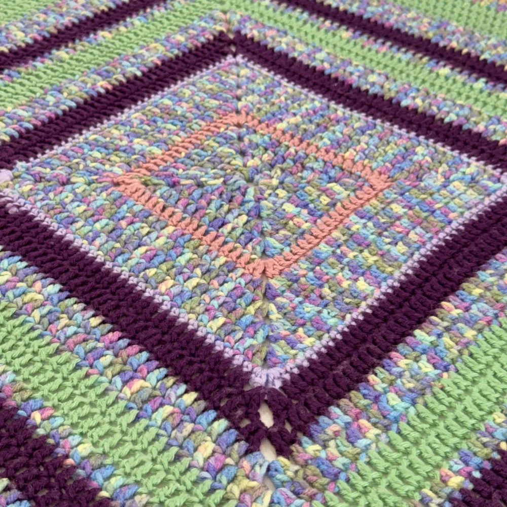 Handmade square crochet